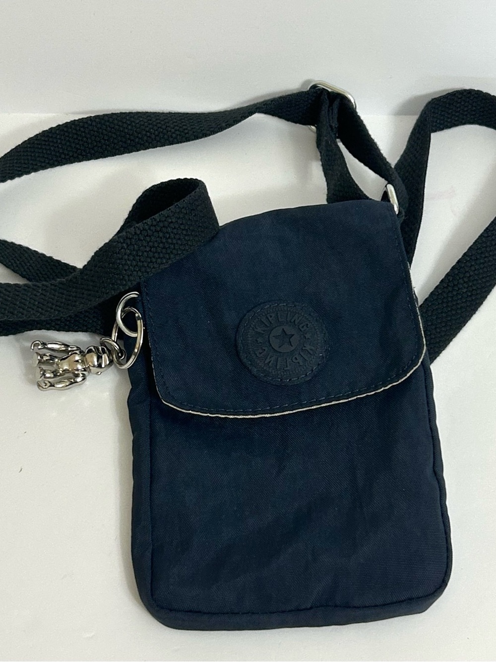 Kipling Navy and Black Adjustable Strap Crossbody cellphone bag/ Pouch